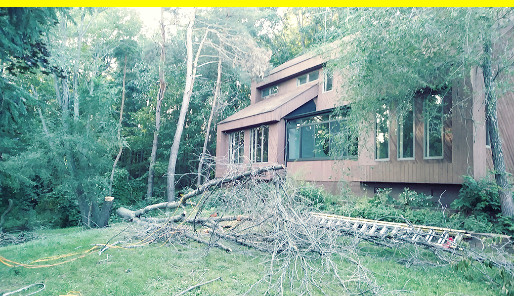 No expensive sun rooms harmed in the downing of this mess!